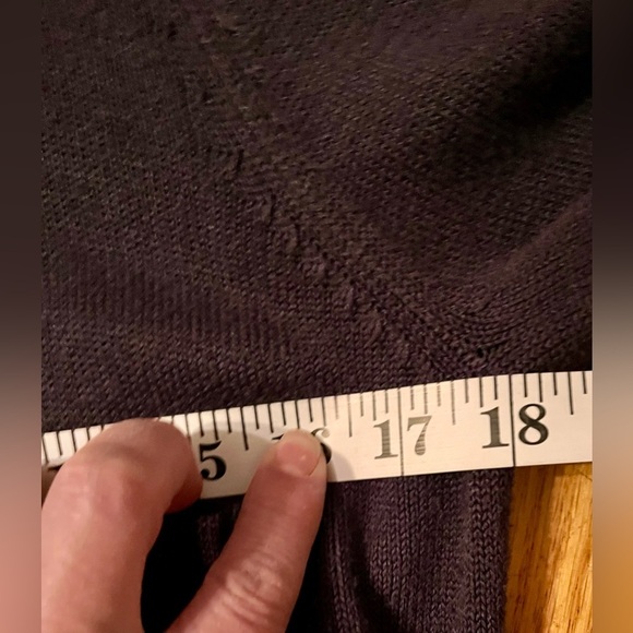 Soft Surroundings Women's Navy Blue Oversized VTG Cowl Neck Sweater Boho PM Gift - Picture 7 of 9